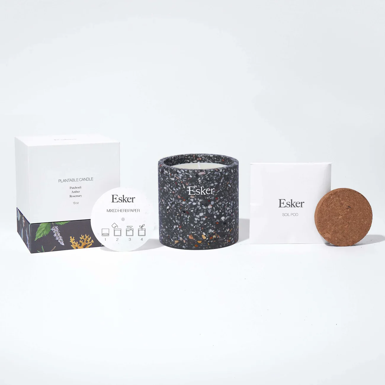 Travertine Plantable Candle - Image 3